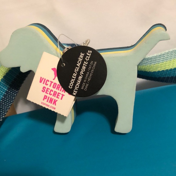 Vintage NWT PINK Victoria’s Secret Cooler with Iconic PINK Dog Key Chain. - Picture 8 of 13